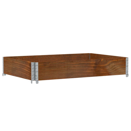 Vidaxl plantenbak 120x80 cm massief grenenhout bruin