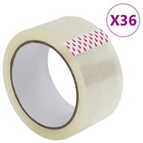 Vidaxl verpakkingstape 36 st 48 mm x 66 m transparant