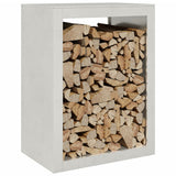 Vidaxl haardhoutrek 60x40x80 cm roestvrij staal