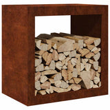 Vidaxl brandhoutrek 60x40x60 cm weervast staal