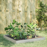 Vidaxl plantenbak verhoogd 100x100x18,5 cm roestvrijstaal