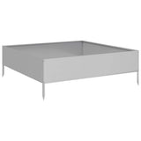 Vidaxl plantenbak verhoogd 100x100x33,5 cm gegalvaniseerd staal