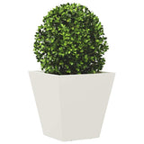 Vidaxl plantenbak 30x30x30 cm staal wit