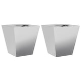 Vidaxl plantenbakken 2 st 30x30x30 cm gegalvaniseerd staal