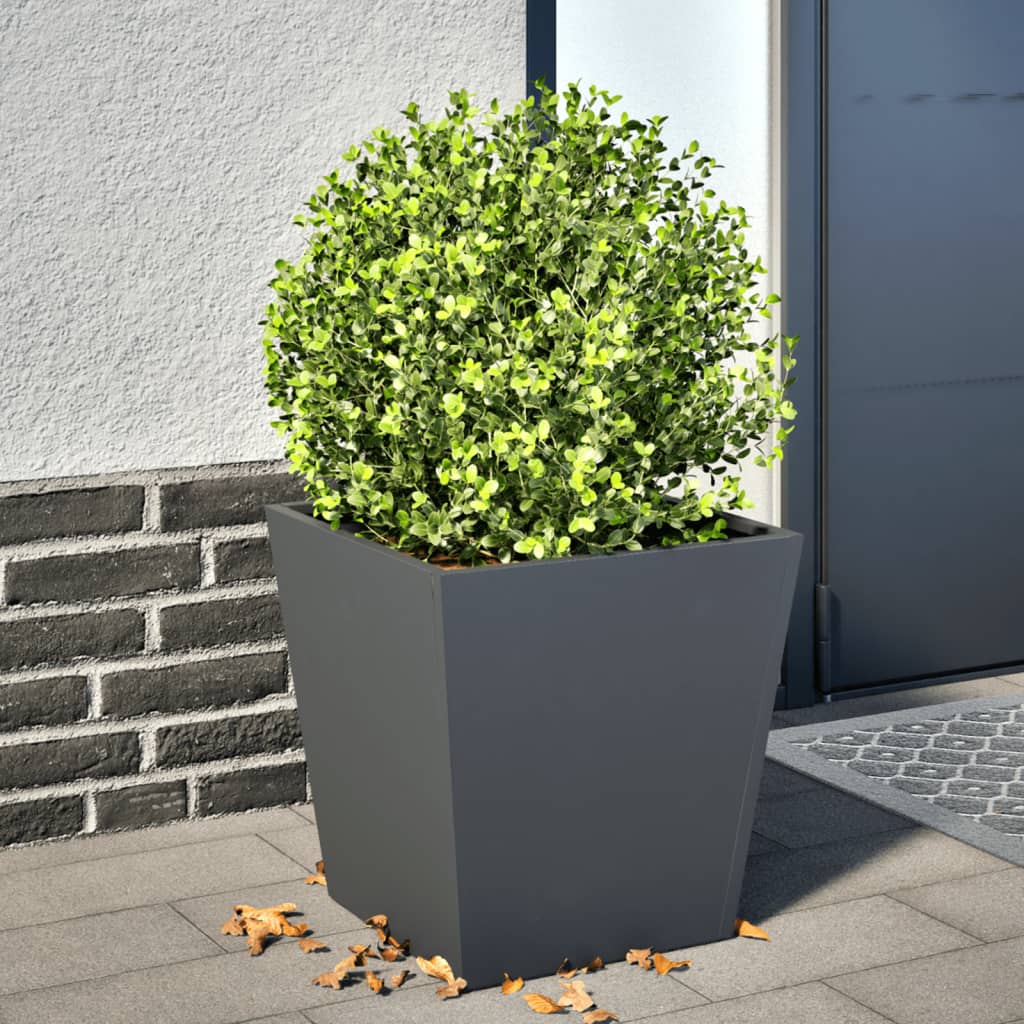 Vidaxl plantenbak 40x40x40 cm staal antracietkleurig