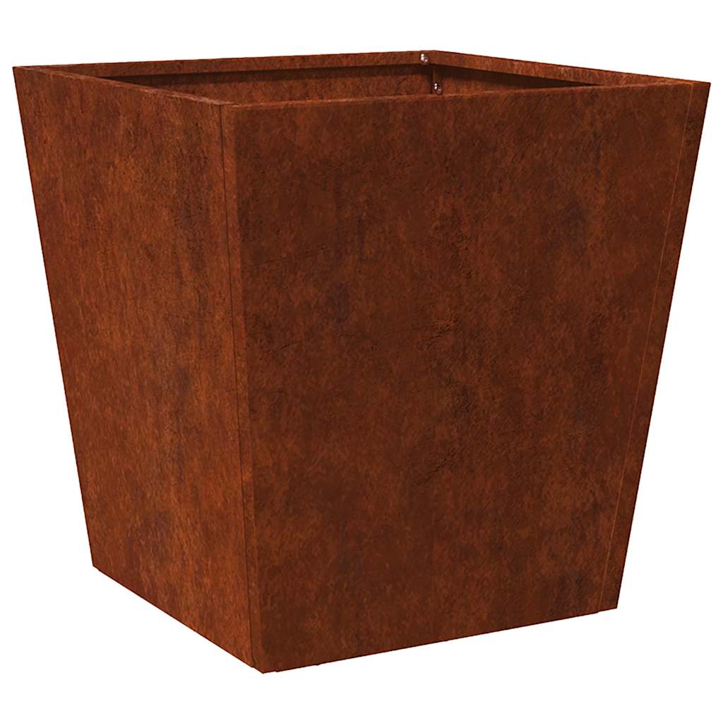 Vidaxl plantenbak 40x40x40 cm weervast staal