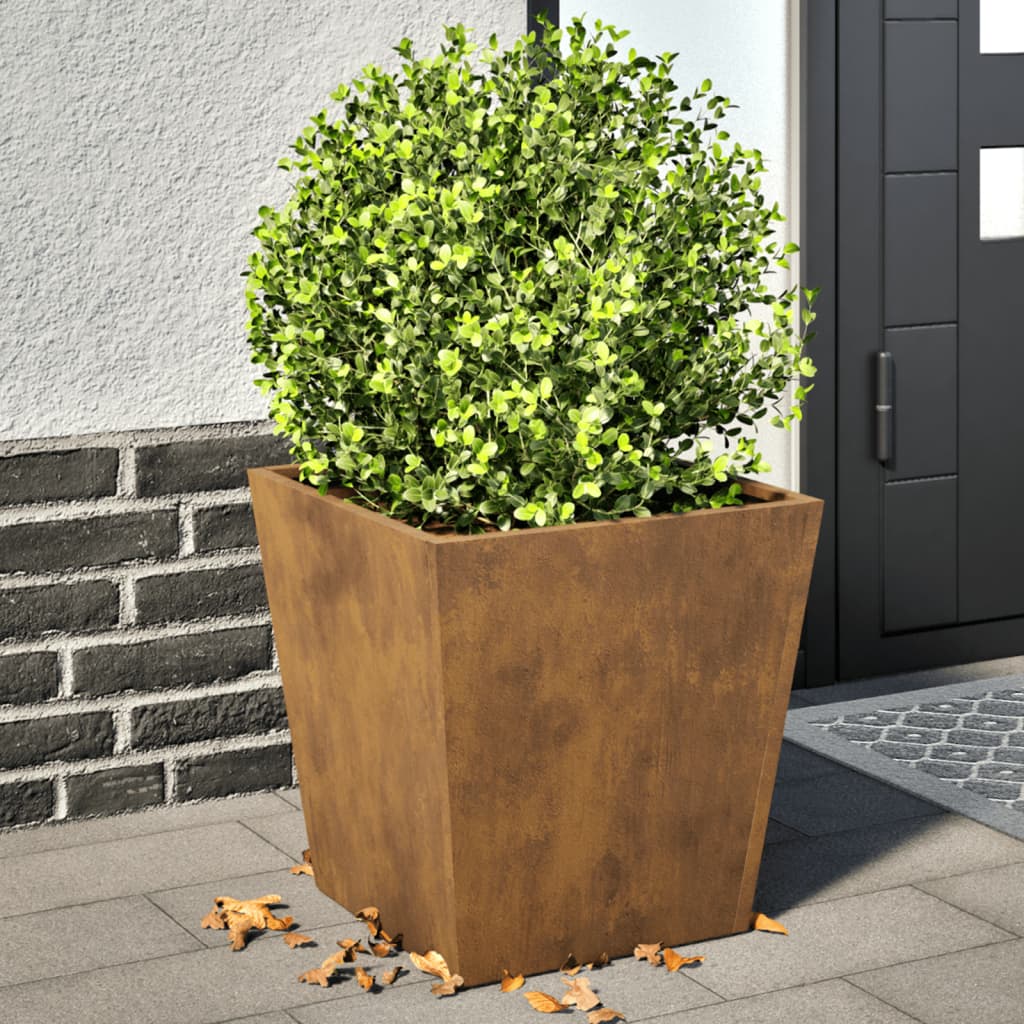 Vidaxl plantenbakken 2 st 40x40x40 cm weervast staal