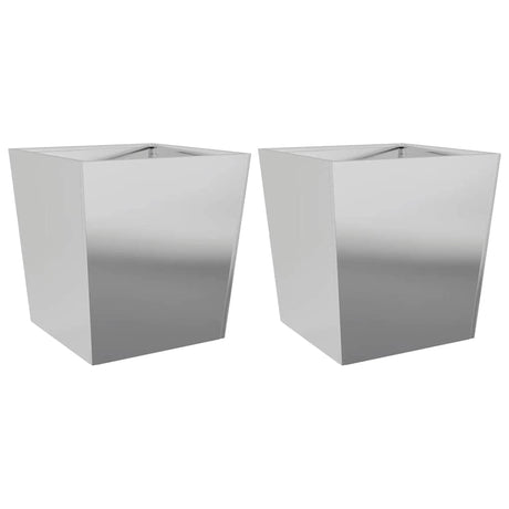 Vidaxl plantenbakken 2 st 50x50x50 cm gegalvaniseerd staal
