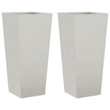 Vidaxl plantenbakken 2 st 35x35x75 cm roestvrij staal