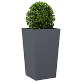 Vidaxl plantenbak 45x45x75 cm staal antracietkleurig