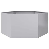 Vidaxl plantenbak zeshoek 104x90x45 cm gegalvaniseerd staal