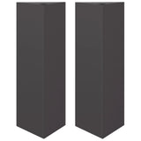 Vidaxl plantenbakken 2 st driehoek 30x26x75 cm staal zwart