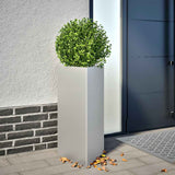 Vidaxl plantenbak driehoek 40x40x75 cm gegalvaniseerd staal