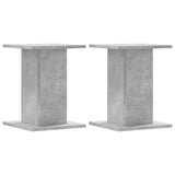 VidaXL Speakerstandaards 2 st 30x30x40 cm bewerkt hout betongrijs