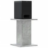 VidaXL Speakerstandaards 2 st 30x30x40 cm bewerkt hout betongrijs