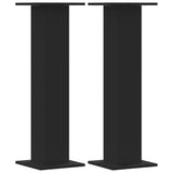 Vidaxl speakerstandaards 2 st 30x30x95 cm bewerkt hout zwart