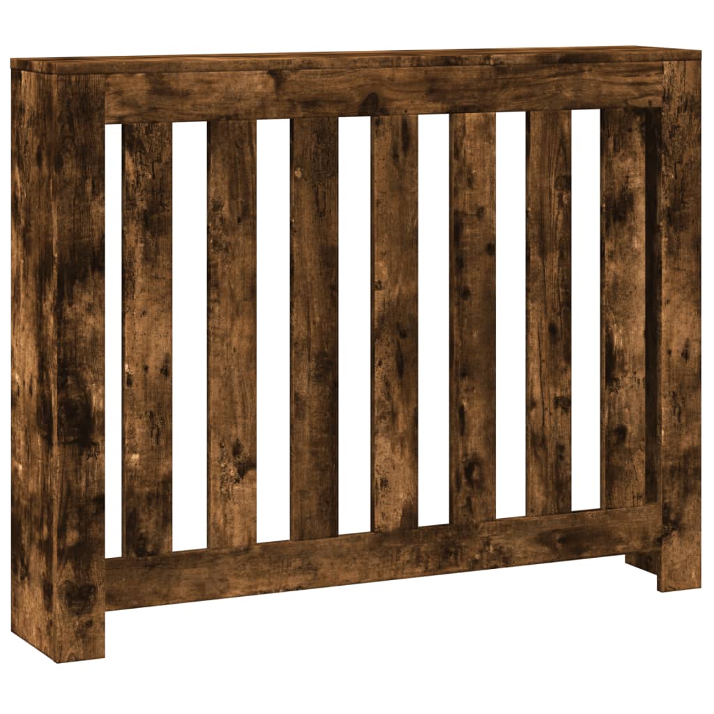 Vidaxl radiatorombouw 104x20x82 cm bewerkt hout gerookt eikenkleurig