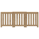 Vidaxl radiatorombouw 205x21,5x83,5 cm bewerkt hout artisanaal eiken