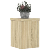 Vidaxl plantenstandaards 2 st 15x15x20 cm bewerkt hout sonoma eiken