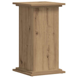 Vidaxl plantenstandaard 33x33x60 cm bewerkt hout artisanaal eiken