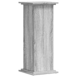Vidaxl plantenstandaard 33x33x80 cm bewerkt hout grijs sonoma eiken