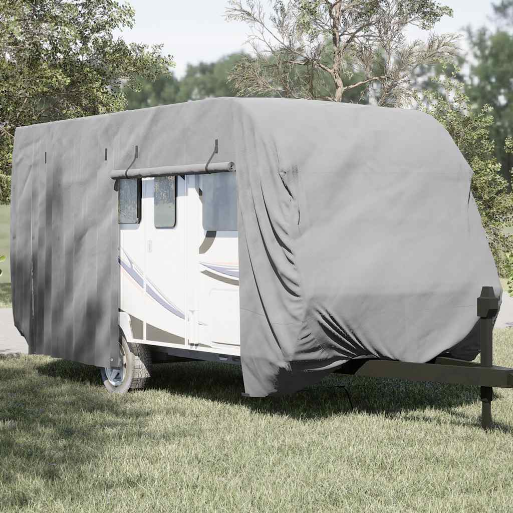 Vidaxl caravanhoes 610x250x220 cm vliesvlies grijs