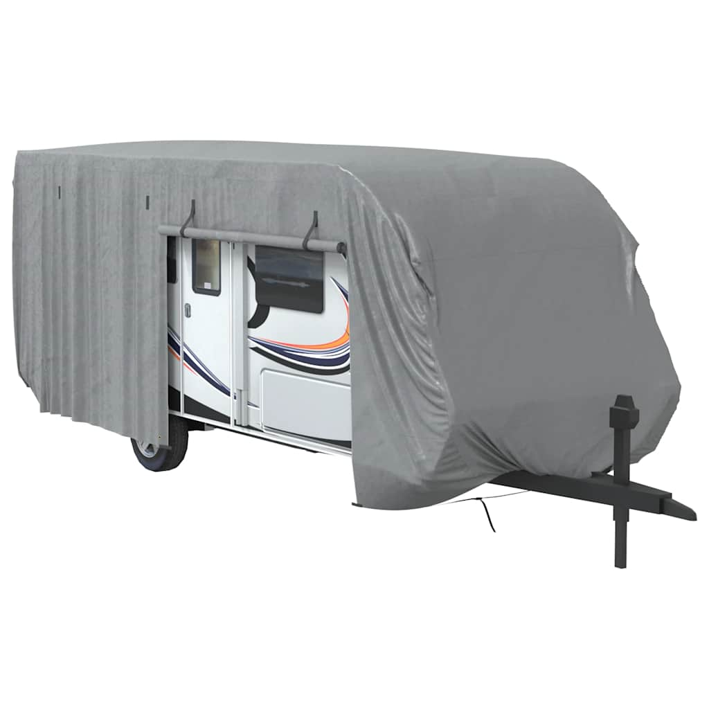 Vidaxl caravanhoes 732x250x220 cm vliesvlies grijs