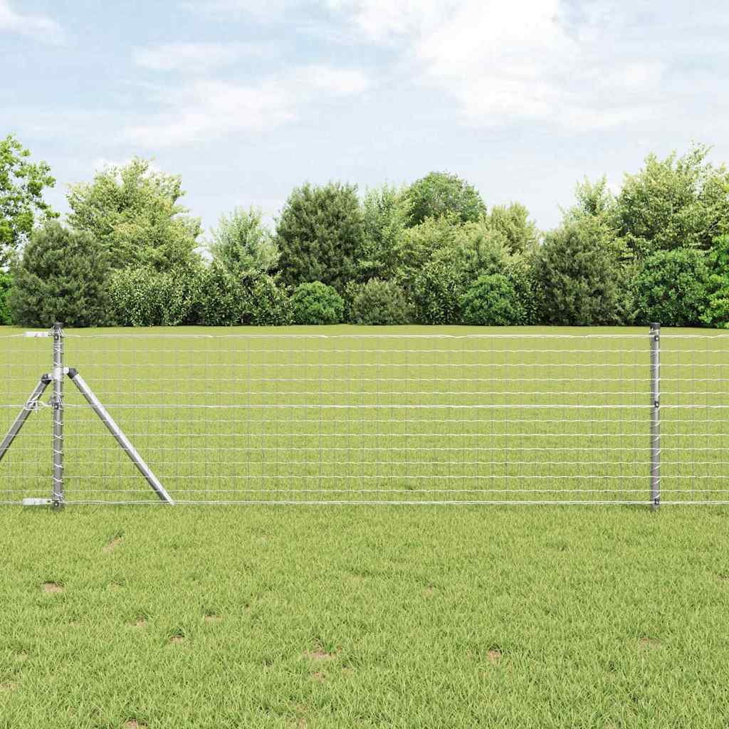 Vidaxl afrasteringspaal 26 pcs grijs 3,2 x 3,2 x 100 cm