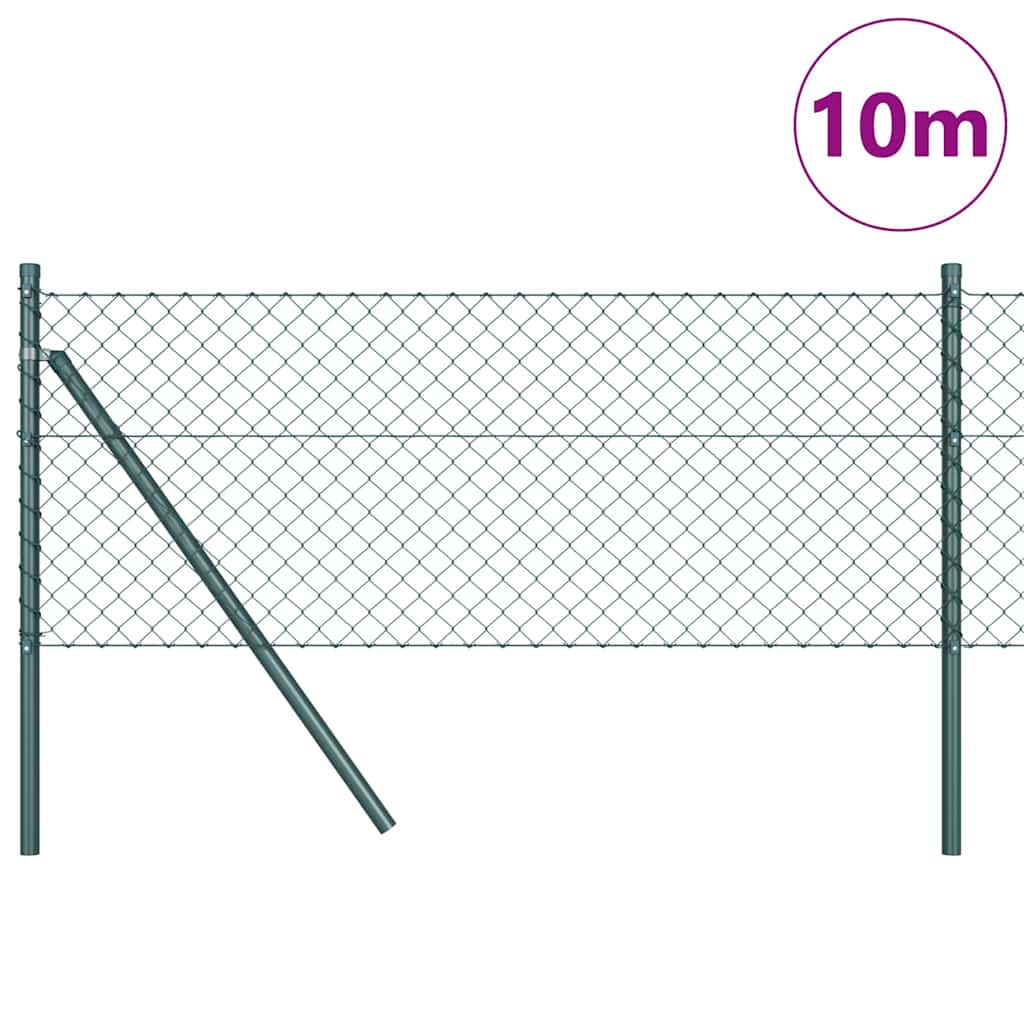 Vidaxl afrasteringspaal groen 10 x 0,4 m (40 x 40 mm gaas)