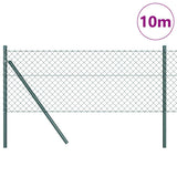 Vidaxl afrasteringspaal groen 10 x 0,6 m (40 x 40 mm gaas)