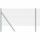 Vidaxl afrasteringspaal groen 10 x 1 m (40 x 40 mm gaas) staal en pvc