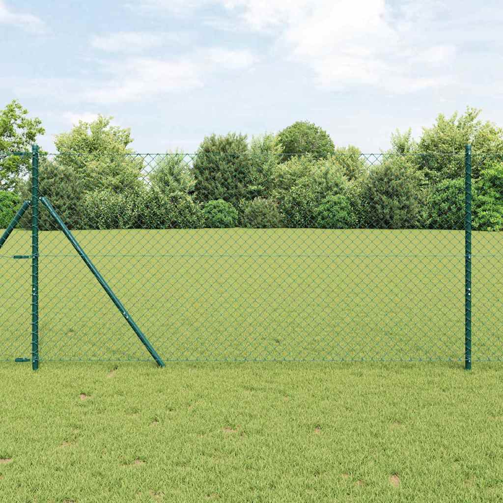 Vidaxl afrasteringspaal groen 10 x 1,2 m (40 x 40 mm gaas)