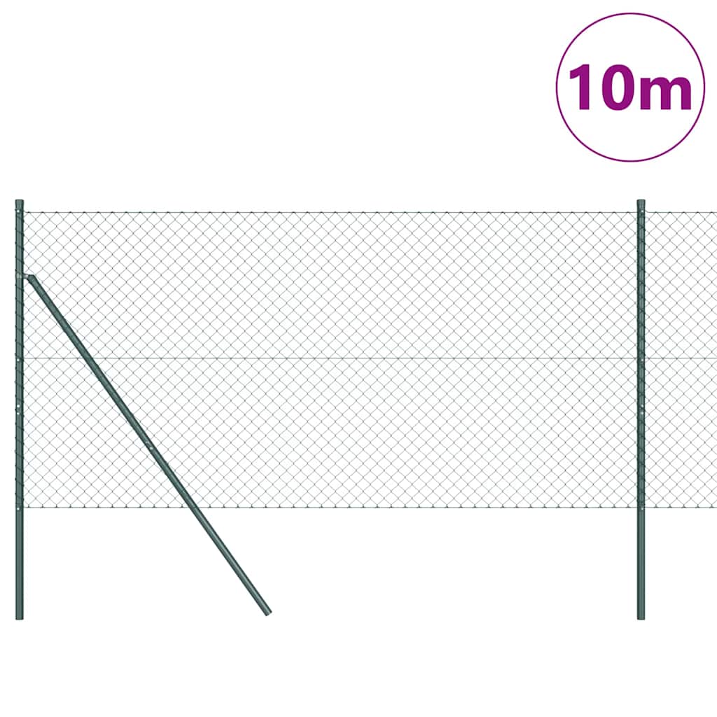 Vidaxl afrasteringspaal groen 10 x 1,5 m (40 x 40 mm gaas)