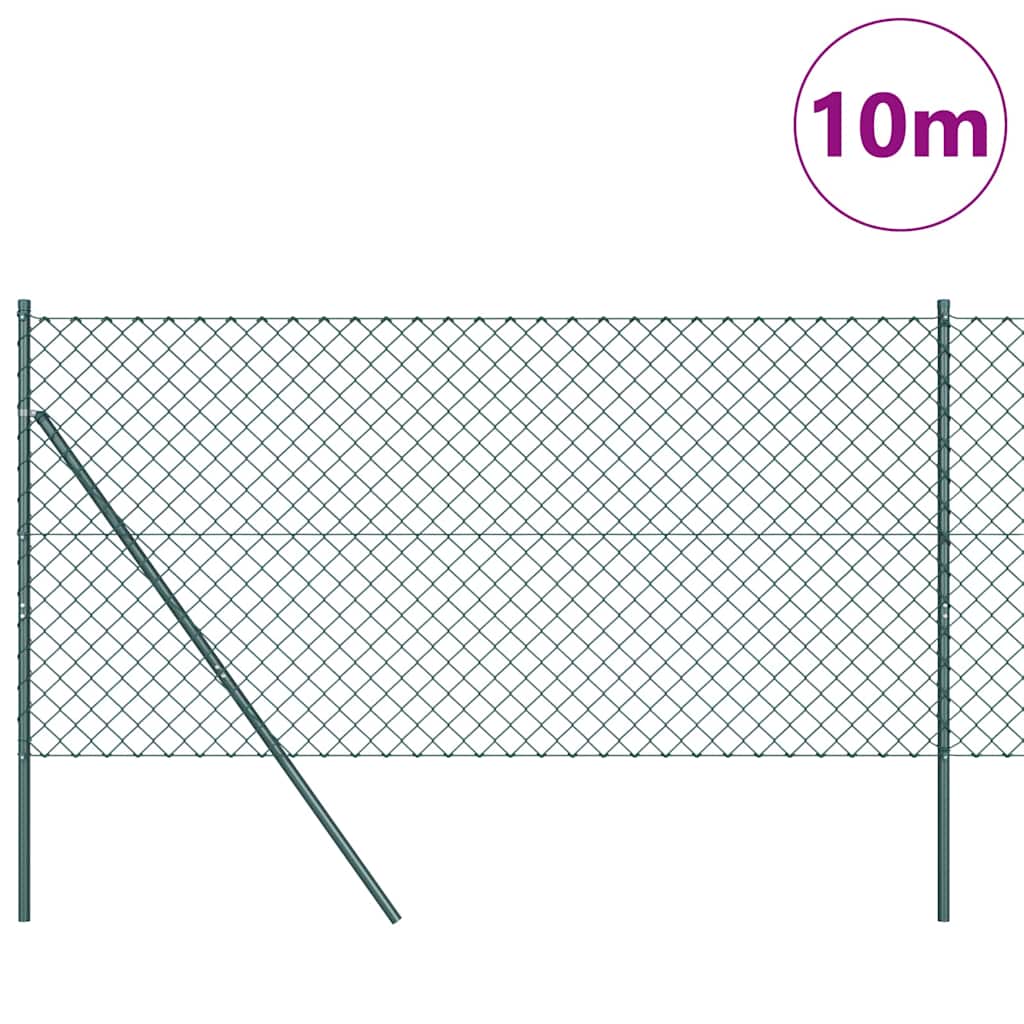 Vidaxl afrasteringspaal groen 10 x 1,2 m (60 x 60 mm gaas)