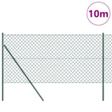 Vidaxl afrasteringspaal groen 10 x 1,2 m (60 x 60 mm gaas)