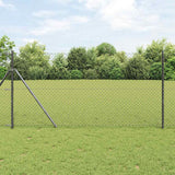 Vidaxl afrasteringspaal grijs 10 x 1,2 m (40 x 40 mm gaas)
