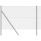 Vidaxl afrasteringspaal grijs 10 x 1,5 m (40 x 40 mm gaas)