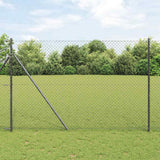 Vidaxl afrasteringspaal grijs 10 x 1,6 m (40 x 40 mm gaas)