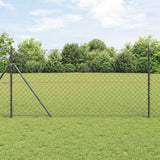 Vidaxl afrasteringspaal grijs 10 x 1,4 m (60 x 60 mm gaas)