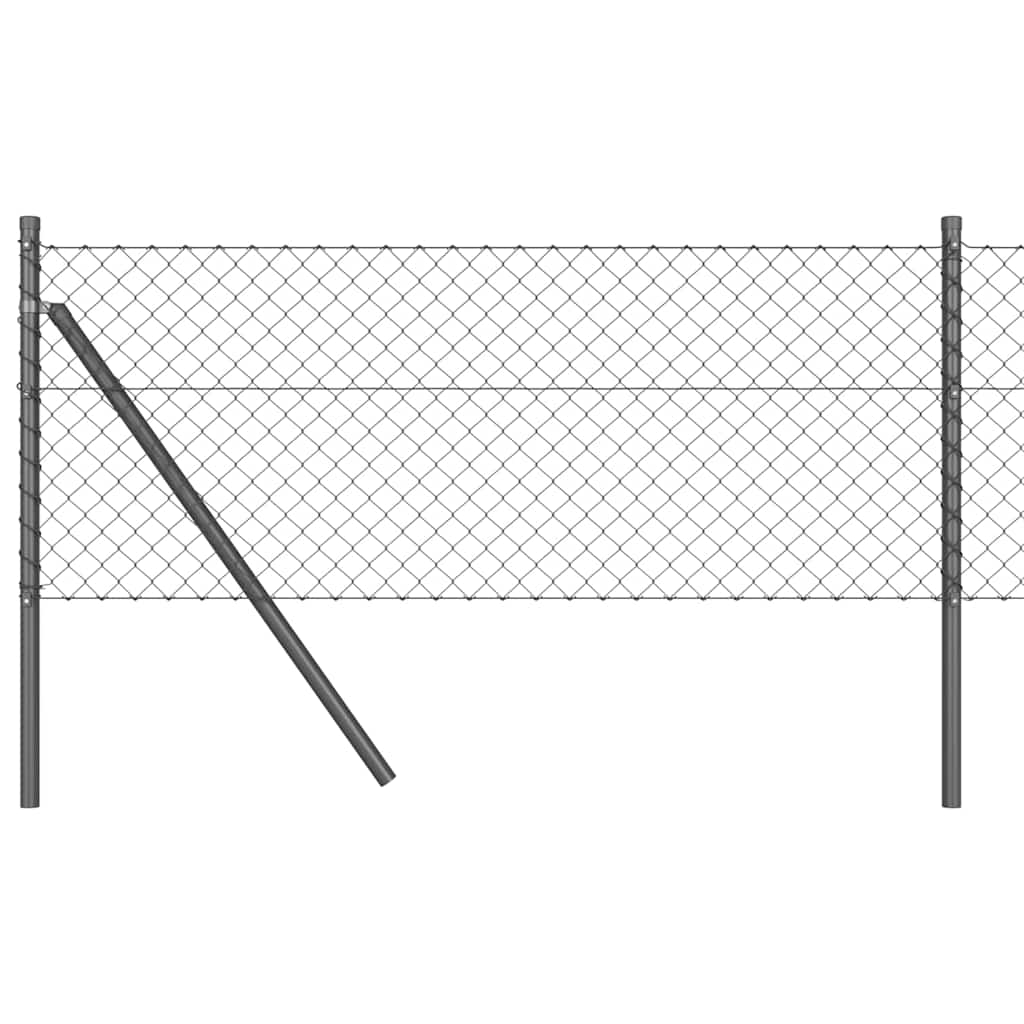 Vidaxl afrasteringspaal grijs 25 x 0,6 m (40 x 40 mm gaas)