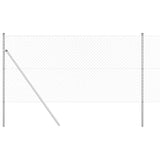 Vidaxl afrasteringspaal zilver 10 x 1 m (40 x 40 mm gaas) staal