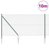 Vidaxl afrasteringspaal groen 10 x 1,2 m (40 x 40 mm gaas)