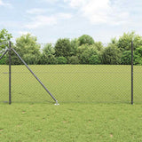 Vidaxl afrasteringspaal grijs 10 x 1,2 m (40 x 40 mm gaas)