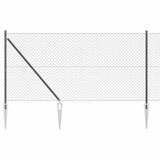 Vidaxl afrasteringspaal grijs 10 x 1,2 m (40 x 40 mm gaas)