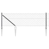 Vidaxl afrasteringspaal grijs 10 x 0,4 m (60 x 60 mm gaas)