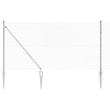 Vidaxl afrasteringspaal zilver 10 x 1 m (40 x 40 mm gaas) staal