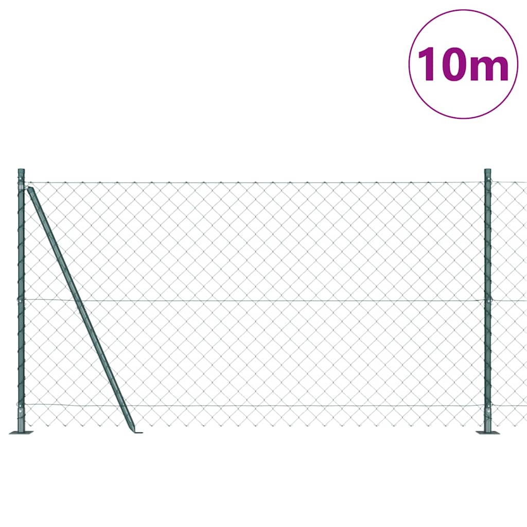 Vidaxl afrasteringspaal groen 10 x 1,2 m (60 x 60 mm gaas)