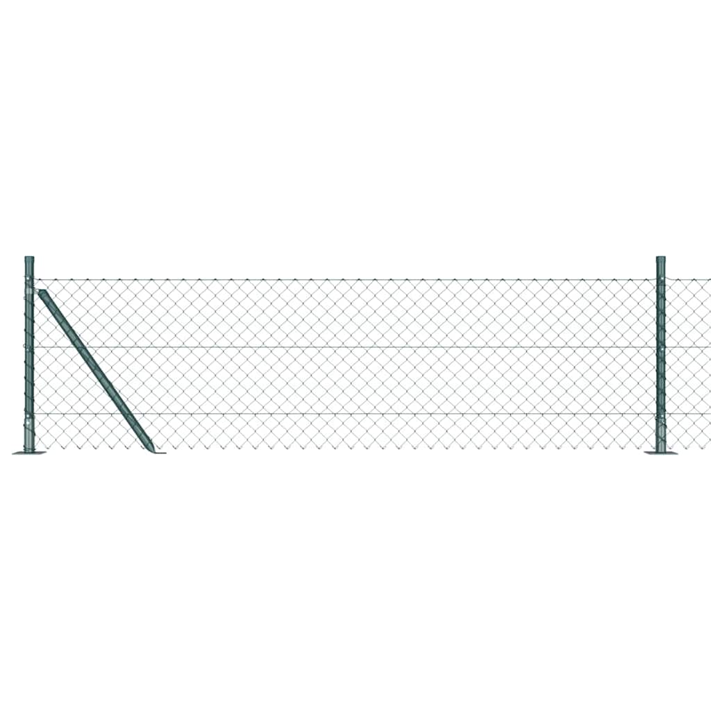 Vidaxl afrasteringspaal groen 25 x 0,4 m (40 x 40 mm gaas)