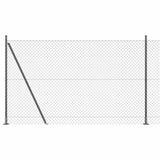 Vidaxl afrasteringspaal grijs 10 x 1,4 m (40 x 40 mm gaas)