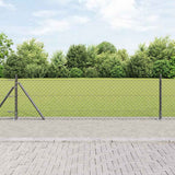 Vidaxl afrasteringspaal grijs 25 x 0,4 m (60 x 60 mm gaas)